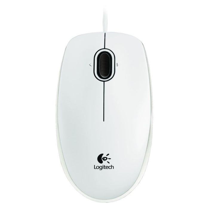 Мишка LOGITECH Corded B100 - Business EMEA - WHITE