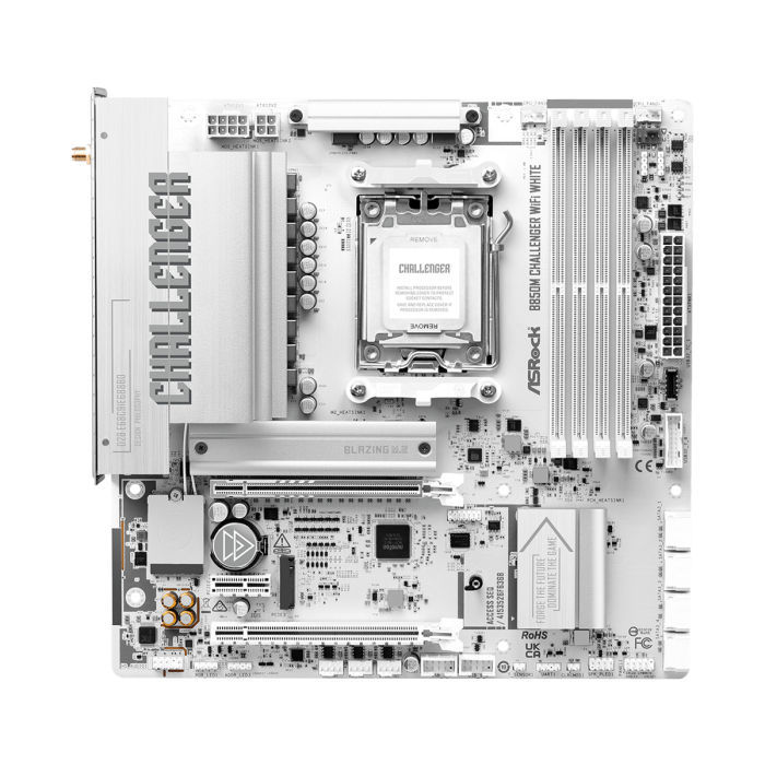 Дънна платка ASRock B850M CHALLENGER WIFI WHITE socket AM5