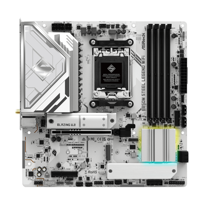 Дънна платка ASRock B850M STEEL LEGEND WIFI socket AM5