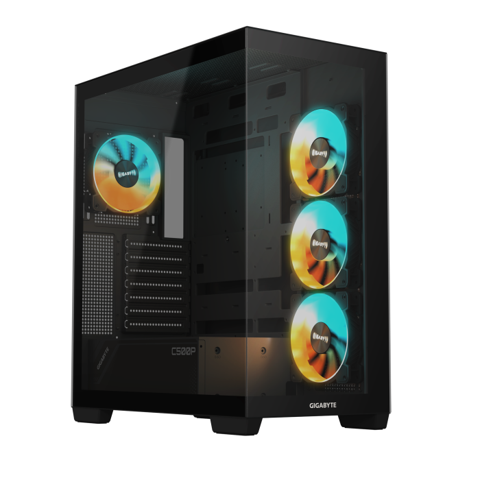 Кутия за настолен компютър Gigabyte C500 PANORAMIC Stealth Black - Mid-Tower
