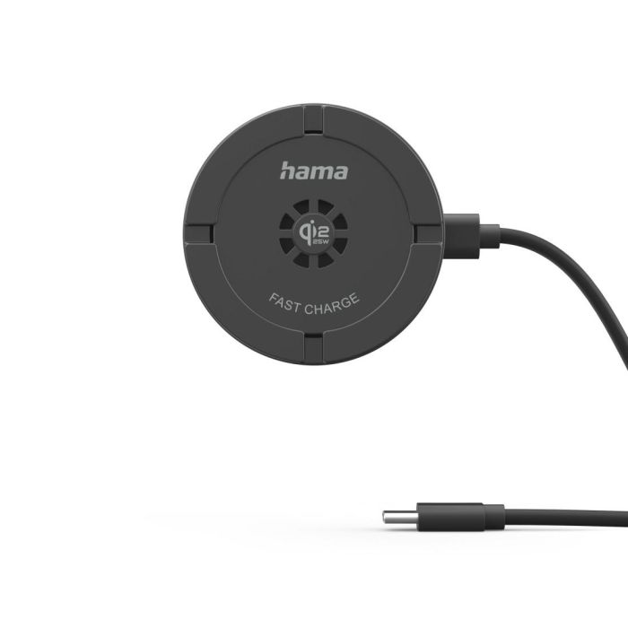 Безжично зарядно устройство HAMA Qi2 25W, бързо зареждане, черно