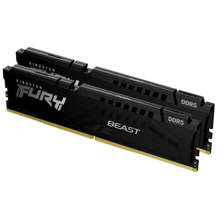 Памет Kingston FURY Beast Black 16GB(2x8GB) DDR5 5200MHz CL40 Intel XMP KF552C40BBK2-16