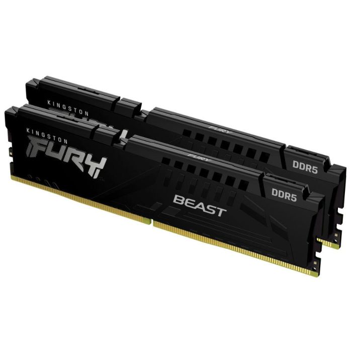Памет Kingston FURY, Beast Black 32GB(2x16GB) DDR5 PC5-41600 5200MHz CL40  KF552C40BBK2-32