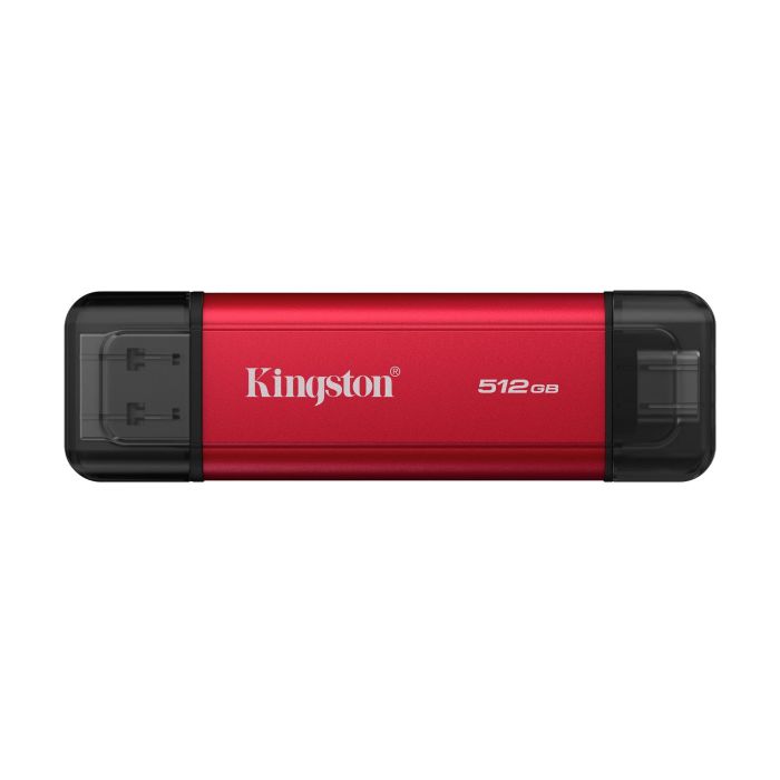 Външен SSD 512GB Kingston Dual USB-A/C Portable - Black/Red