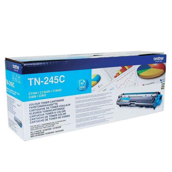 Тонер касета Brother TN-245C за HL-3140CW / HL-3150CDW / HL-3170CDW / DCP-9020CDW / MFC-9140CDN / MFC9330CDW / MFC9340CDW Cyan