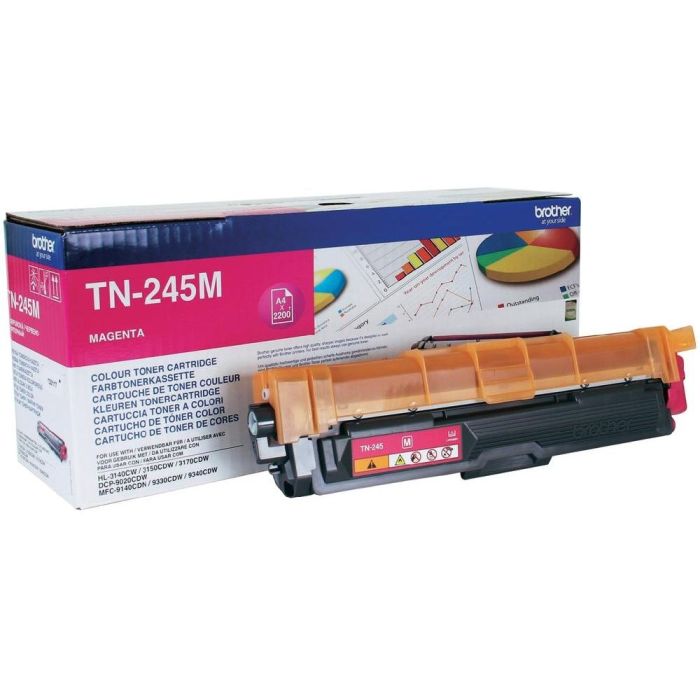 Тонер касета Brother TN-245M за HL-3140CW / HL-3150CDW / HL-3170CDW / DCP-9020CDW / MFC-9140CDN / MFC9330CDW / MFC9340CDW Magenta