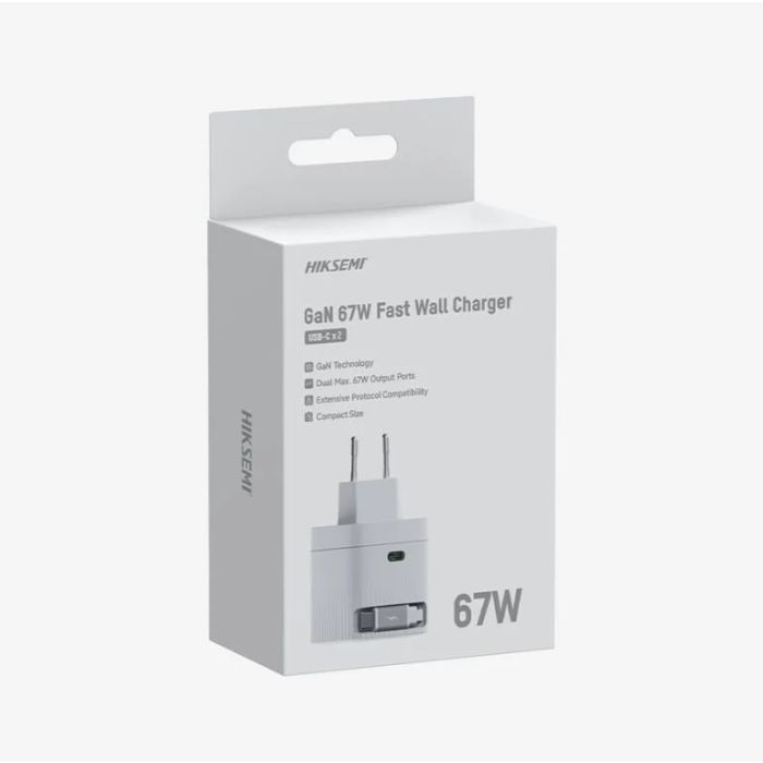 Адаптор 220V HikVision GaN Fast Charger 2C 67W