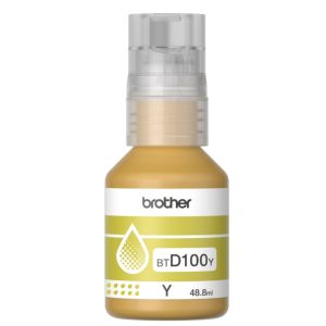 Бутилка мастило Brother BT-D100Y Yellow Ink Bottle