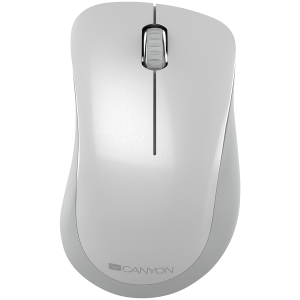Мишка Canyon  2.4 GHz  Wireless mouse with 3 buttons DPI 1200 pearl white 