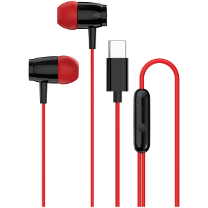 Слушалки тапи CANYON SEP-5 TYPE-C Red