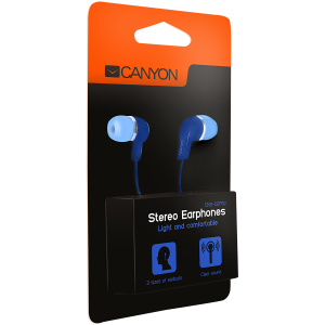 Слушалки с микрофон Canyon CNS-CEPM02BL тапи Blue