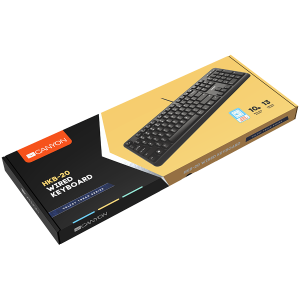 Клавиатура Canyon CNS-HKB02 Silent USB BG layout