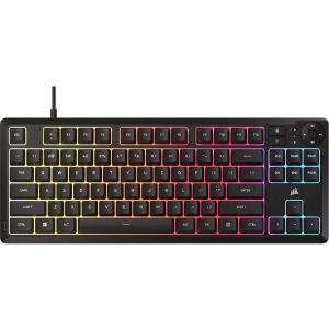 Геймърскa мембранна клавиатура Corsair K55 Core RGB - TKL