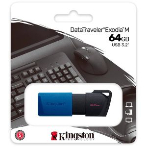 Флаш памет USB 64GB KINGSTON DataTraveler Exodia M