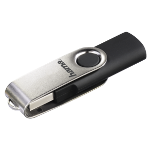 Флаш памет USB 64GB HAMA Rotate Черен
