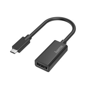 Видео адаптер HAMA-200314 USB-C - DisplayPort Ultra HD 4K Черен