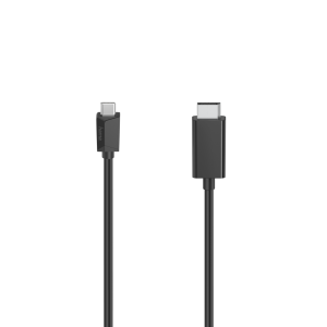 Кабел HAMA  USB-C мъжко- DisplayPort мъжко Ultra HD 4K 1.5м Черен