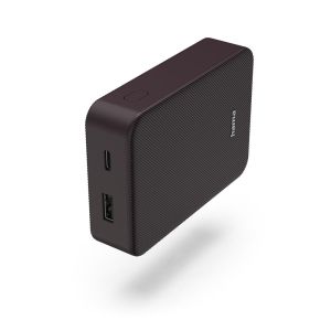 Външна батерия HAMA "Colour 10" 10 000mAh 2 изхода: USB-C USB-A тъмно червена