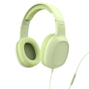 Слушалки с микрофон "Fun C" USB-C зелени