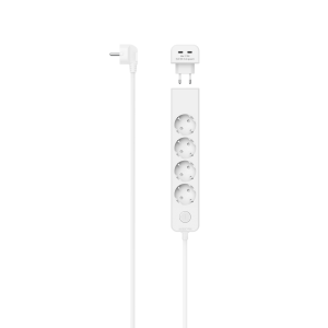 Разклонител HAMA-223191 5 гнезда 17W 2хUSB-C превключвател 1,4м бял