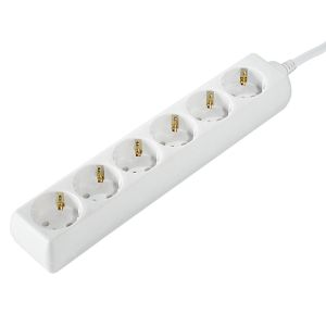 Разклонител HAMA-30383 6гнезда 1.4м бял
