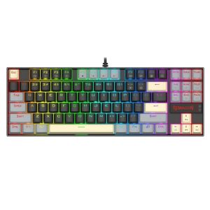 Геймърска клавиатура Redragon Kumara K552LGY-RGB с RGB осветление с Red switches