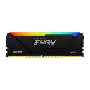 Памет Kingston FURY Beast Black RGB 32GB DDR4 3200MHz CL16 2Rx8 KF432C16BB2A/32