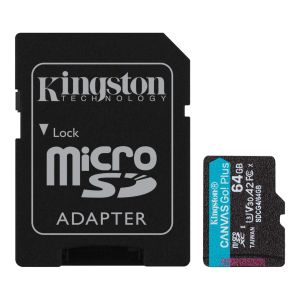 Флаш карта памет 64GB Kingston Canvas Go Plus Gen4 microSDXC