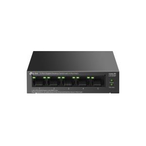 Switch TP-Link LS105GP с 4-порта PoE+ 10/100/1000
