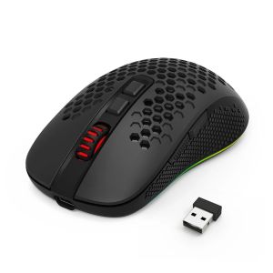 Безжична и Bluetooth геймърска мишка Redragon Hana M694-RGB с RGB осветление - черна