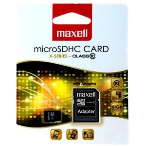 Флаш карта 32GB MAXELL SD Micro с преходник CL10
