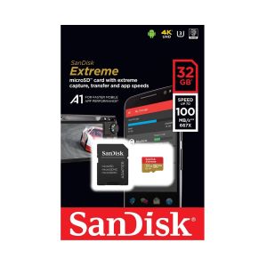 Флаш карта памет 32GB Sandisk Extreme® microSDHC SD Adapter Class 10 U3