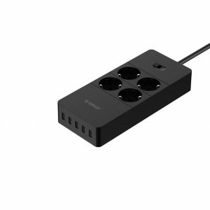 Разклонител Orico 4гн.  5xUSB черен